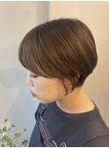 丸みショート/ベージュカラー【plum.】