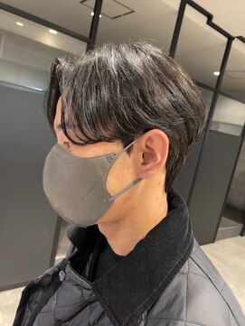 アンダーバーホワイト(_WHITE) センターパート