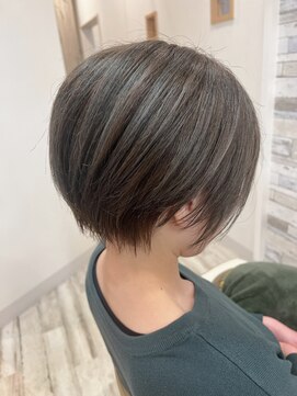 フゥカ 売市店(fuka) ショートボブ×マッドグレージュ