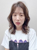 アンアミ キチジョウジ(Un ami Kichijoji)&nbsp;【unami】ゆるふわパーマ×ミディアムヘア　澤田杏奈