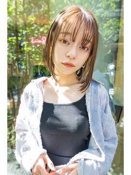 レゴ(REGO) #切りっぱなしボブ美髪ピンクブラウンベリーショート