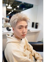 ザセカンドイーストサイドバーバーショップ(The Second EAST SIDE BARBER SHOP)&nbsp;スパイキーショート・ハイトーンカラー