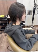 20代30代40代黒髪暗髪小顔コンパクトショートウルフ大人可愛い
