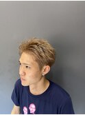 刈り上げミルクティーベージュ