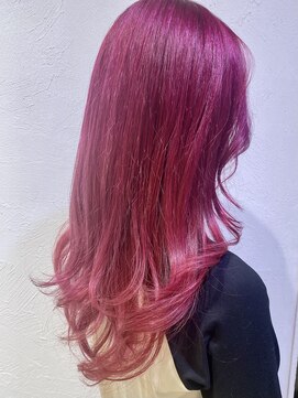 レクタ(recta) フラミンゴピンクヘアーウェーブミディアム