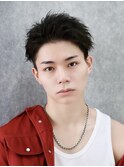 スパイキーショート刈り上げショートバングジェットモヒカン