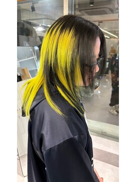 ファイブバイジエクト 堀江(FIVE by The Ect) イエロー×ブラック デザインカラー