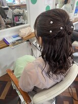 フラム(fulam)&nbsp;ハーフアップアレンジ