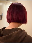 大人ボブ/イングラボブ/赤髪ミニボブ/ストレートボブ銀座有楽町