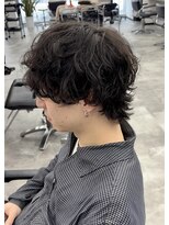 オム ブランシェ(HOMME BLANCHE’)&nbsp;【Natsuki】シャドウパーマ×ウルフ