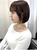丸みボブ　ミニボブ　博多美容室