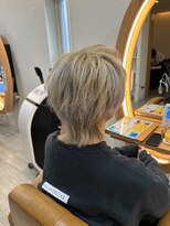 アドラーブル けやき通り店(adorable)&nbsp;ハイトーン×ホワイトベージュ◎透明感抜群ウルフレイヤーカット