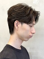 エリマバイフィフス 調布(elima by fifth)&nbsp;調布メンズパーマフェザーパーマショートパーマセンターパート