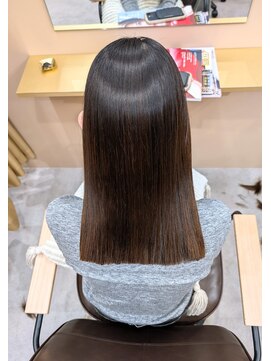 クオライン縮毛矯正/美髪矯正/髪質改善トリートメント/ブラウン