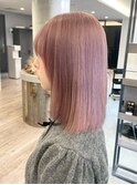 池袋ブリーチダブルカラーミルクティーベージュワインレッド暗め