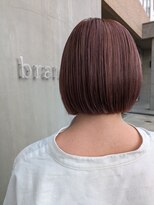 ブランチヘアー(branch hair)&nbsp;ピンクアッシュなナチュラルボブ