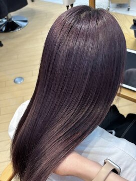 ユニ バイ マグ 長野店(Uni.by Mag) "ピンクカラー" 透明感ブリーチなしピンク