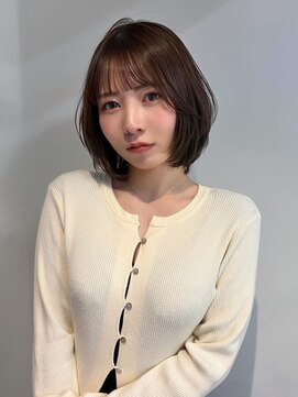 アクシス ナゴヤ(AXIS NAGOYA) 【なつミ】大人可愛い透明感カラー×ボブレイヤー