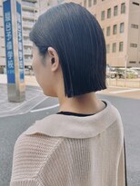 オーガニック アトリエ 大宮(organic+atelier)&nbsp;春の大人ミニボブ◎前髪なし黒髪×似合わせカット