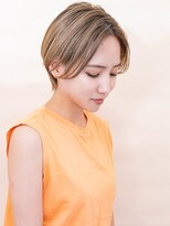 ユージュアル(THE USUAL) デジタルパーマミルクティーブロンドワンホンレイヤー夏 16