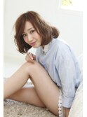 クラシカルデジタルパーマバレイヤージュロブ