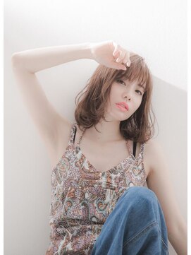 ヘアカラープラス 八千代台店 ナチュラル外ハネロブ