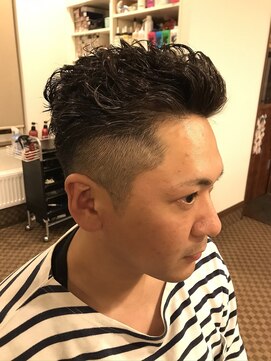 理容 うめむら 宮城リョータ風パーマスタイル