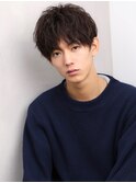 ルーズセンターパートヘア