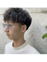 メーヴェ(Mowen) mowen 南堀江　メンズ　刈り上げマッシュ×ニュアンスパーマ