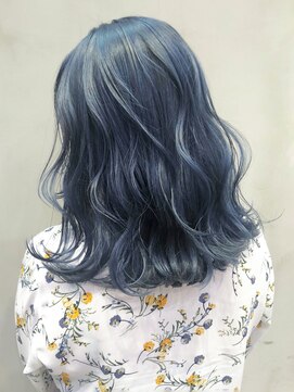 アルバム 銀座(ALBUM GINZA) ブルーミディ_セミウェットウェーブオリーブカラー_ba306341