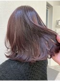 プラチナラベンダーとレイヤーボブ【奥村北斗】