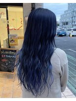 ヘアーメイク ジェルム(HAIR MAKE germe) ブルーグラデーションカラー◎