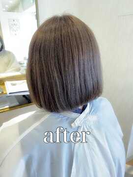 ミュゼドゥアートシエル(Musee du Art ciel) 【髪質改善】グレーパール外はねボブ