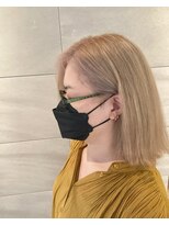 リー 京橋(Lee) 【Lee京橋】ボブ×ホワイトベージュ