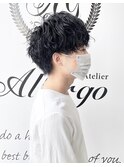 ゆったりショート×一回捻り強めスパイラル