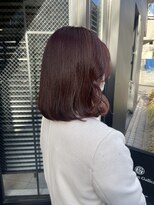 ヘアサロン ガリカ 表参道(hair salon Gallica)&nbsp;大人かわいいラベンダーココアブリーチなしダブルカラー