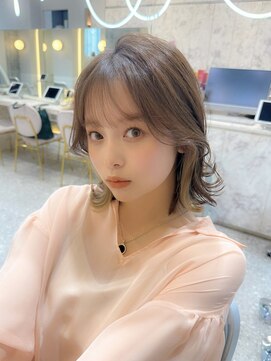 シーシンジュク 新宿南口(Sea shinjuku) 大人ガーリー/前髪/顔周りレイヤー×ブリーチなし韓国ヘア[新宿]