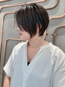 ロンド エスポワール 錦糸町(Lond espoir) 斜めバングデザインカラーシルキーベージュ【錦糸町/ショート】