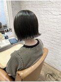 切りっぱなしボブ