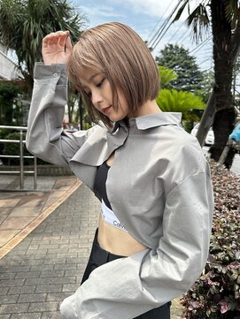 エマノア(EMANOA) 【KEITA】この透明感の虜☆ホワイトベージュ☆ハイトーンボブ