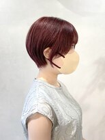 カノンヘアー(Kanon hair)&nbsp;くびレイヤー前下がりショートボブ前髪20代30代40代