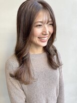 ヘアー アイス 御器所本店(HAIR ICI) 30代40代艶ロングショコラベージュブラウンカラー