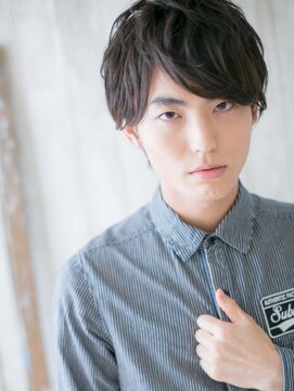 グルーミングサロン バーバー キャッスル 北浦和西口(Grooming salon Barber Castle) 爽やかビジネス七三分けニュアンスパーマメンズショートX北浦和