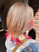 ビーハイブ ギフト(BeeHIVE GIFT)&nbsp;エンドカラー　ピンク　ミルクティーベージュ