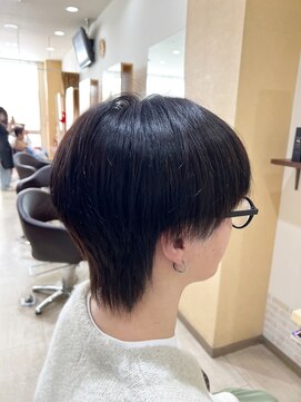 デザイニングヘアードゥ(designing hair Deux) メンズツーブロックラウンドマッシュウルフ