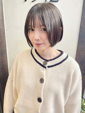 ラウンジ モリオ イケブクロ(Lounge MORIO Ikebukuro) 【morio池袋】ぷつっとボブ_丸みボブ_大人かわいい_バングあり