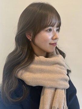 コラソン(corazon) くすみオリーブベージュ　顔周りカット