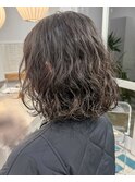 ナチュラル可愛い緩めボブパーマ！