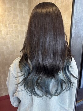 アース 鈴鹿店(HAIR&MAKE EARTH) 裾カラーブルー