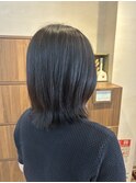 くびれボブ/フェイスレイヤー/前髪あり